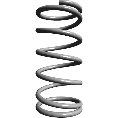 055 Spring Compression Spring, OD 0.057 in, FL 0.125 in, Elgiloy, P/N CB0055C 01 E ...