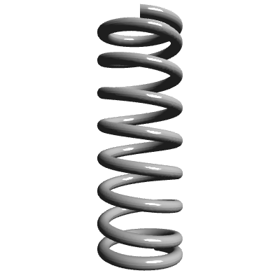 Compression Spring Transparent Compression Spring, OD 0.088 in, FL 0.25 in, Stainless Steel Type 316 ...