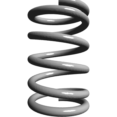 Compression Spring Logo Compression Spring, OD 0.111 in, FL 0.185 in, Stainless Steel, P/N ...