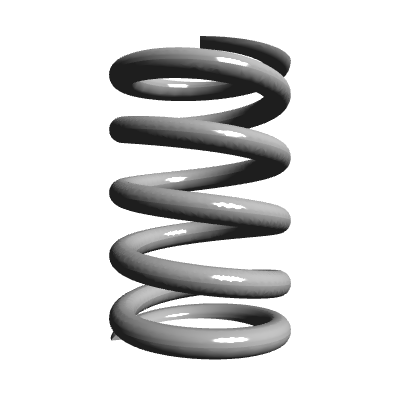 Compression Spring Transparent Compression Spring, OD 0.25 in, FL 0.375 in, Stainless Steel, P/N LC ...