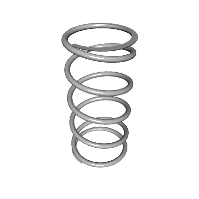Compression Spring Lea Compression Spring, OD 0.48 in, FL 1 in, Stainless Steel, P/N LC 038G ...