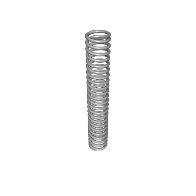 Compression Spring, OD 0.5 in, FL 3 in, Stainless Steel, P/N LC 062GG 13S