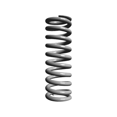 Compression Spring Transparent Compression Spring, OD 0.42 in, FL 1.25 in, Stainless Steel, P/N LC ...