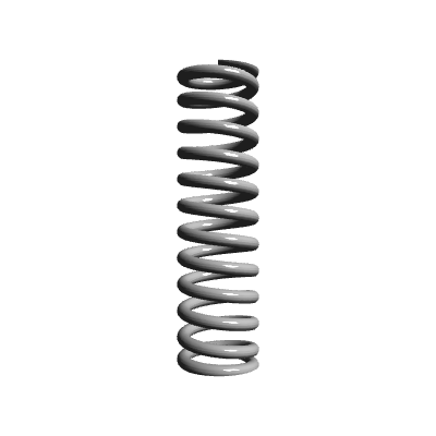 Compression Spring, OD 0.42 in, FL 1.5 in, Stainless Steel, P/N LC 063F ...