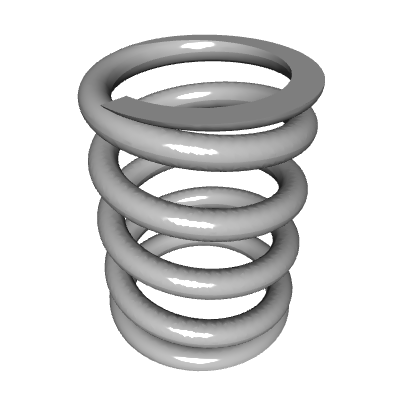 Compression Spring, OD 0.48 in, FL 0.625 in, Music Wire, P/N LC 063G 02 ...