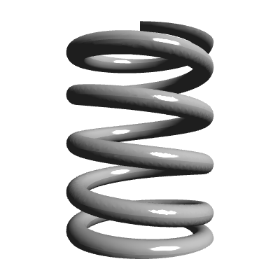 Compression Spring, OD 0.48 in, FL 0.625 in, Music Wire, P/N LC 063G 02 ...