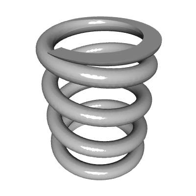 Compression Spring, OD 0.6 in, FL 0.75 in, Stainless Steel, P/N LC 085H ...