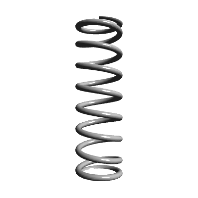 Compression Spring Transparent Compression Spring, OD 0.118 in, FL 0.374 in, Stainless Steel, P/N ...