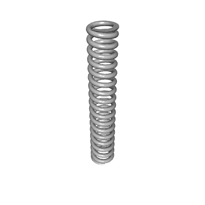 Compression Spring Lea Compression Spring, OD 0.118 in, FL 0.669 in, Stainless Steel, P/N ...