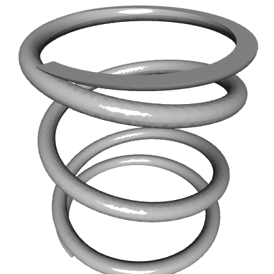 Compression Spring, OD 0.236 in, FL 0.256 in, Stainless Steel, P/N ...