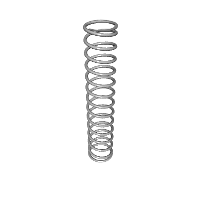 Compression Spring, OD 0.273 in, FL 1.437 in, Stainless Steel, P/N ...