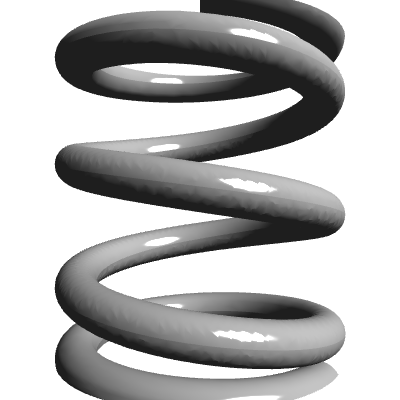 Compression Spring Transparent Compression Spring, OD 0.236 in, FL 0.256 in, Music Wire, P/N LCM080C ...
