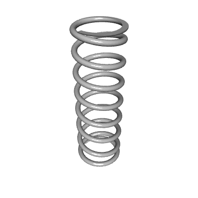 Compression Spring Lea Compression Spring, OD 0.295 in, FL 0.906 in, Music Wire, P/N LCM080D ...