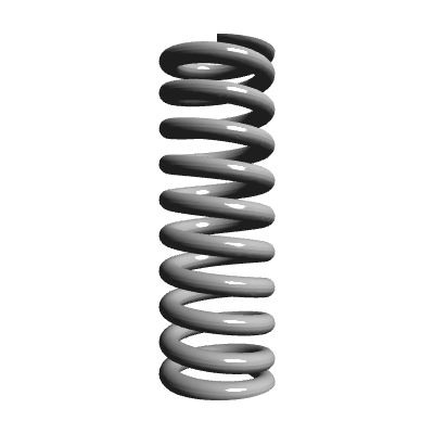 Compression Spring, OD 0.236 in, FL 0.669 in, Stainless Steel, P/N ...