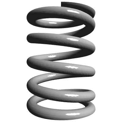 Compression Spring, OD 0.287 in, FL 0.394 in, Stainless Steel, P/N ...