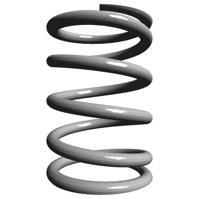 Compression Spring, OD 0.354 in, FL 0.512 in, Music Wire, P/N LCM100E ...