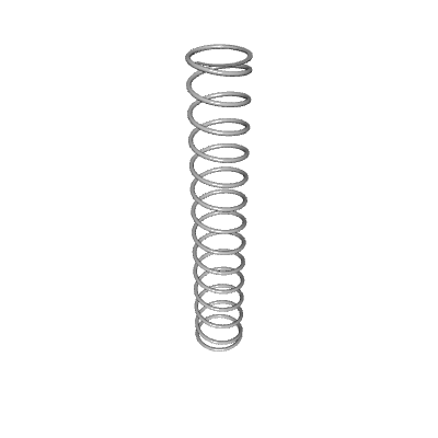Compression Spring Lea Compression Spring, OD 0.531 in, FL 3.169 in, Music Wire, P/N LCM100GH ...