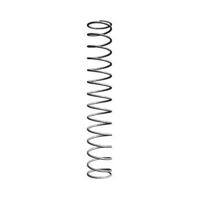 Compression Spring Lea Compression Spring, OD 0.531 in, FL 3.169 in, Music Wire, P/N LCM100GH ...