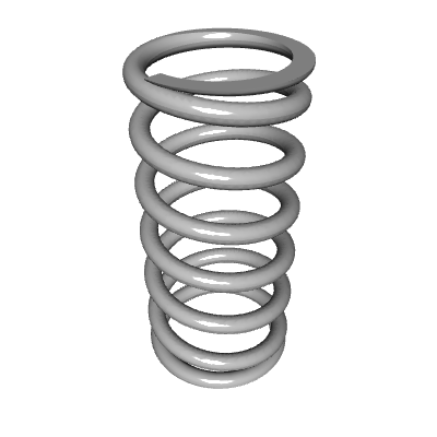 Compression Spring Lea Compression Spring, OD 0.472 in, FL 0.984 in, Stainless Steel, P/N ...