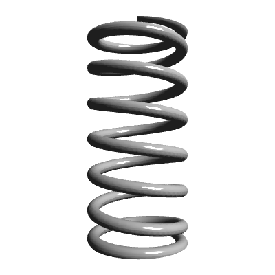 Compression Spring Lea Compression Spring, OD 0.472 in, FL 0.984 in, Stainless Steel, P/N ...