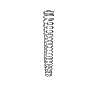 Compression Spring, OD 0.709 in, FL 5.709 in, Stainless Steel, P/N ...
