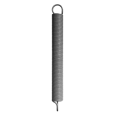 Extension Spring, OD 0.188 in, FL 1.75 in, Music Wire, P/N LE 022B 06 M ...