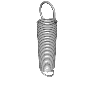 Extension Spring Nt Extension Spring, OD 0.375 in, FL 1.75 in, Stainless Steel Type 316, P ...