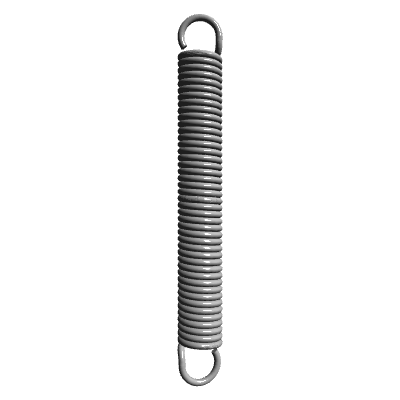 11 Long Spring Extension Spring, OD 0.75 in, FL 6 in, Stainless Steel, P/N LE 112G 11 ...