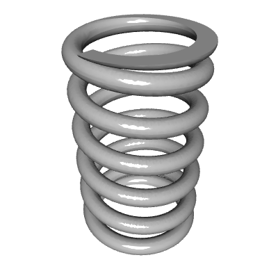 Compression Spring Transparent Compression Spring, OD 1.218 in, FL 2 in, Stainless Steel, P/N LHC 162N ...