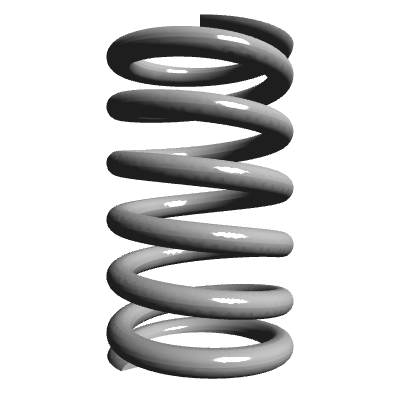 Compression Spring Lea Compression Spring, OD 1.218 in, FL 2 in, Stainless Steel, P/N LHC 162N ...