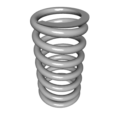Compression Spring, OD 1.218 in, FL 2.25 in, Stainless Steel, P/N LHC ...