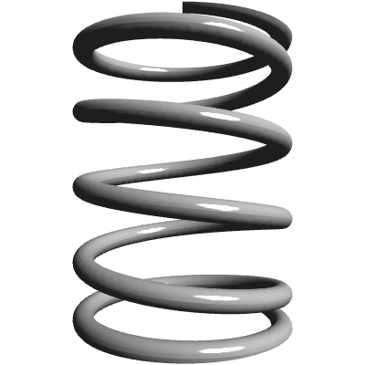 Compression Spring, OD 1.937 in, FL 2.5 in, Stainless Steel, P/N LHC ...
