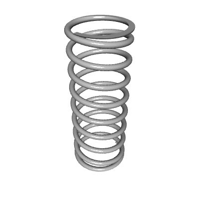 Compression Spring Cup Compression Spring, OD 1.937 in, FL 5 in, Stainless Steel, P/N LHC 177U ...