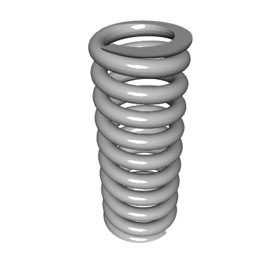 Compression Spring Lea Compression Spring, OD 1.218 in, FL 3 in, Stainless Steel, P/N LHC 207N ...