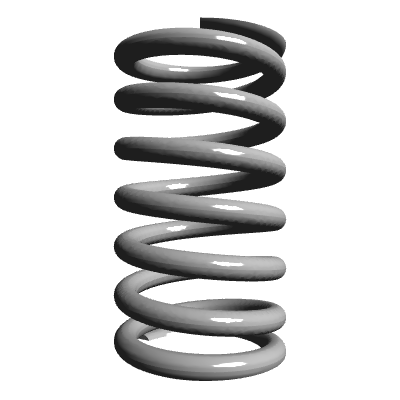 Compression Spring, OD 1.687 in, FL 3 in, Stainless Steel, P/N LHC 218T ...