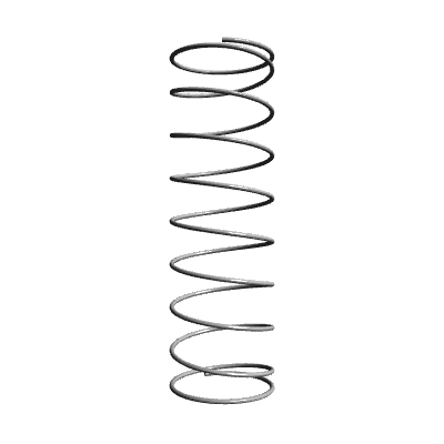 Compression Spring Lea Compression Spring, OD 0.39 in, FL 1.25 in, Stainless Steel Type 316, P ...