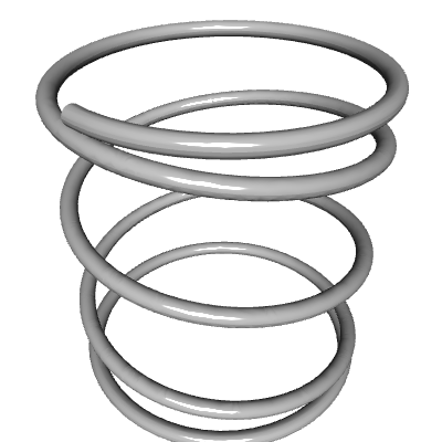 Compression Spring Transparent Compression Spring, OD 1.58 in, FL 1.75 in, Stainless Steel Type 316, P ...