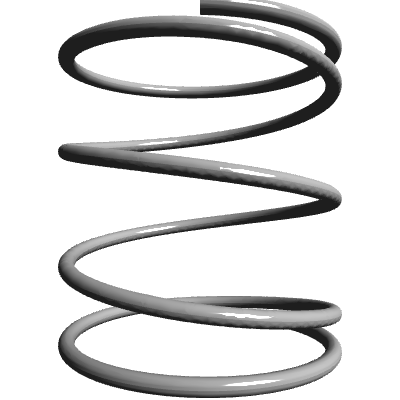 Compression Spring, OD 1.58 in, FL 1.75 in, Stainless Steel Type 316, P ...