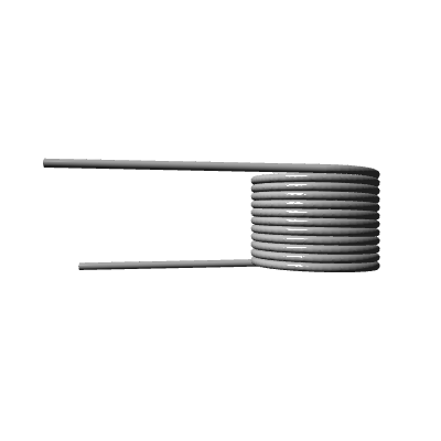 Torsion Spring, OD 2.141 in, 360 Degree, Stainless Steel, P/N LTL135T ...