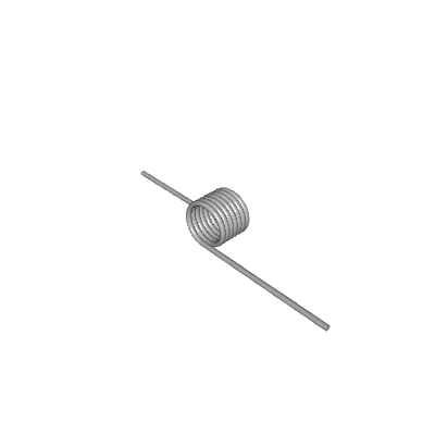 Spring For 180 Rotation Torsion Spring, OD 0.165 in, 180 Degree, Stainless Steel, P/N LTR018C ...
