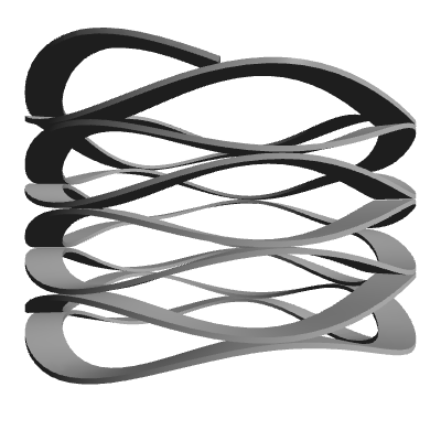Compressed Wave Spring Compression Spring, OD 1.082 in, FL 0.8 in, Stainless Steel Type 17-7 ...