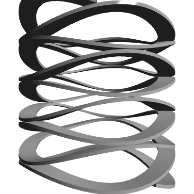 Compressed Wave Spring Compression Spring, OD 0.563 in, FL 0.612 in, Stainless Steel Type 17-7 ...
