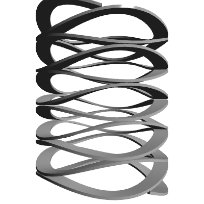 Compressed Wave Spring Compression Spring, OD 0.563 in, FL 0.748 in, Stainless Steel Type 17-7 ...
