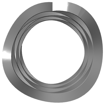 Compression Spring, OD 0.941 in, FL 0.522 in, Stainless Steel Type 17-7 ...