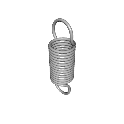 Extension Spring, OD 0.5 in, FL 1.625 in, Stainless Steel, P/N MS24586 ...
