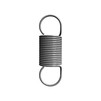 Extension Spring, OD 1 in, FL 3 in, Stainless Steel, P/N MS24586-C326 ...