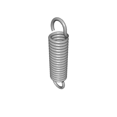 Extension Spring, OD 0.24 in, FL 1 in, Stainless Steel, P/N MS24586-C59 ...