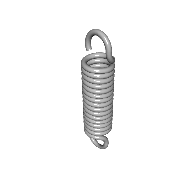 Extension Spring, OD 0.24 in, FL 1 in, Stainless Steel, P/N MS24586-C74 ...