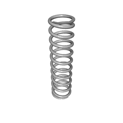 C570 Compression Spring Compression Spring, OD 0.18 in, FL 0.69 in, Stainless Steel, P/N ...